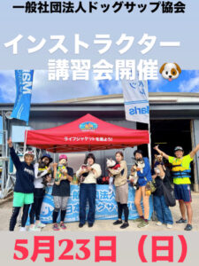 【ドッグサップベーシックアクティビティリーダー／ベーシックインストラクター講習会】 5月23日㈰開催決定！！